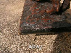 Beautiful Gate Blotter Art Deco Bronze Sign Martin Lioness S Watering