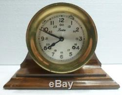 Beautiful Marine Pendulum Boston With Ringer With Wooden Stand