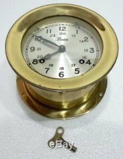 Beautiful Marine Pendulum Boston With Ringer With Wooden Stand