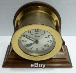 Beautiful Marine Pendulum Boston With Ringer With Wooden Stand