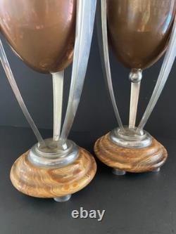 Beautiful and Large Art Deco Clock / Silvered Bronze Panther / Adnet / 1930