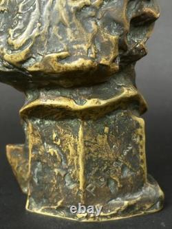 Beautiful bronze sculpture bust of Beethoven, signed Le Verrier Le Faguays, Art Deco