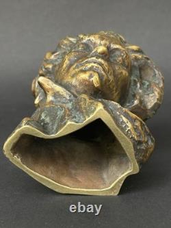 Beautiful bronze sculpture bust of Beethoven, signed Le Verrier Le Faguays, Art Deco