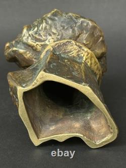 Beautiful bronze sculpture bust of Beethoven, signed Le Verrier Le Faguays, Art Deco