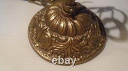 Belgian Art Deco chandelier in solid bronze 5 lights circa 1920-1935