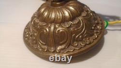 Belgian Art Deco chandelier in solid bronze 5 lights circa 1920-1935