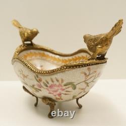 Bird Basket Centerpiece Bowl Flowers Art Deco Art Nouveau Style P