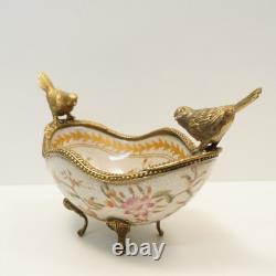 Bird Basket Table Centerpiece Art Deco Art Nouveau Style P