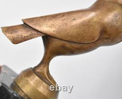 Birds Pair Of Greenhouse Book Art Deco Bronze By G. H. Lawrence Pigeons