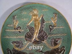 Birth of Venus Empty Pocket Tray Bronze Art Deco Style Signed Le Faguays