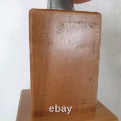 Bookends sculpture aluminum zinc woman trophy no bronze Art Deco style