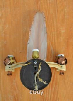 Brass wall lamp style EZAN PETITOT Art Deco CIRCA 1940