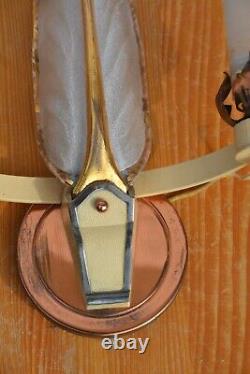 Brass wall lamp style EZAN PETITOT Art Deco CIRCA 1940
