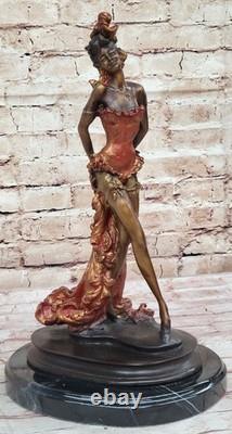 Broadway Drama Theatre Dancer Art Deco Vintage Jazz Bronze Statue Gift