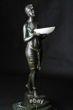 Bronze 50cm Odalisque with Pierre Le Faguays Art Déco/Art Nouveau