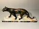 Bronze Art Deco Walking Panther