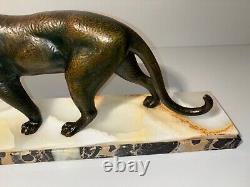 Bronze ART DECO Walking Panther