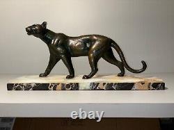 Bronze ART DECO Walking Panther