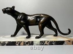 Bronze ART DECO Walking Panther