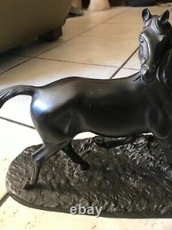 Bronze Accolade Horses Of Irénée Rochard 1930 Art Deco