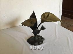 # Bronze Art Beautiful Sculpture Deco Floral Agrum