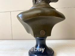 Bronze Art Deco Bust of Napoleon Bonaparte after Antonio Canova