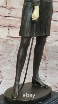 Bronze Art Deco Cast Fencer with Figurine Home Decoration Sculpture