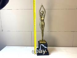 Bronze Art Deco Dancer Sculpture Polished Starfish after Demetre Chiparus Bronze Art Deco Dancer Sculpture Polished Starfish after Demetre Chiparus