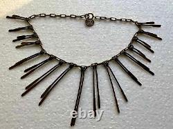 Bronze Art Deco Ethnic Vintage Necklace No.2 - Michel Buffet