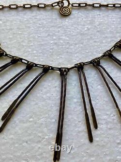 Bronze Art Deco Ethnic Vintage Necklace No.2 - Michel Buffet