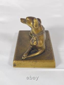 Bronze Art Deco Greyhound / Female Greyhound, Frémiet Style, 20th Century