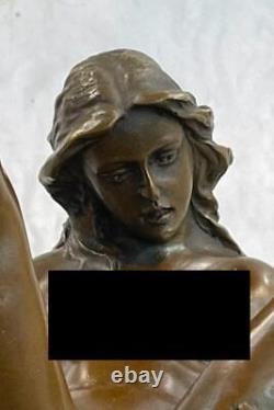 Bronze Art Deco Sculpture Nude Woman With / Marble Base- Signed Nino Oliviano Sale