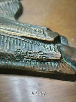 Bronze Art Deco Signed R. PAPA