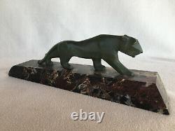 Bronze Art Deco Tiger Walking