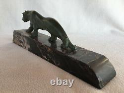 Bronze Art Deco Tiger Walking