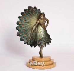 Bronze Art Deco Woman Range 1930