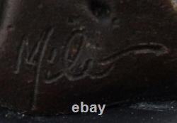 Bronze Art Deco and Art Nouveau-Style Hunting Deer Animal Sculpture Statue m