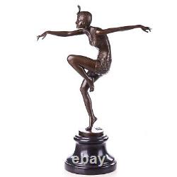 Bronze Art Deco sculpture 'Dancer' after Ferdinand Preiss