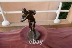 Bronze Athlete By F. Cogné, Art Deco, Fondeur Stamp, C. Valsuani, H24cm, P1,4kg