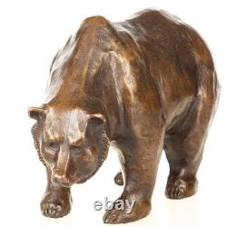 Bronze Bear Sculpture in Art Deco Style after Milo