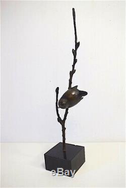 Bronze Bird Signed Susse Brother Art Deco Becquerel 1930