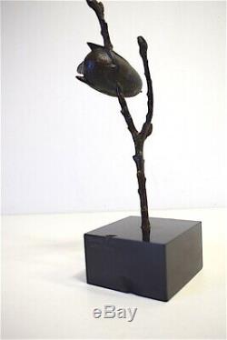 Bronze Bird Signed Susse Brother Art Deco Becquerel 1930