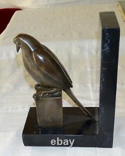 Bronze Book Holder. Falcon. Art Deco Skulptur Bookends
