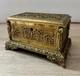 Bronze Box Jewelry Case All-sided Decor Medieval Knight Theme