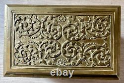 Bronze Box Jewelry Case All-Sided Decor Medieval Knight Theme