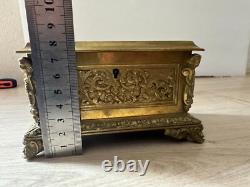 Bronze Box Jewelry Case All-Sided Decor Medieval Knight Theme