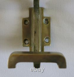 Bronze Coat Hooks, 5 Antique Bronze and Brass Coat Hooks, Art Deco Coat Rack
