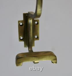 Bronze Coat Hooks, 5 Antique Bronze and Brass Coat Hooks, Art Deco Coat Rack