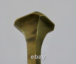 Bronze Coat Hooks, 5 Antique Bronze and Brass Coat Hooks, Art Deco Coat Rack