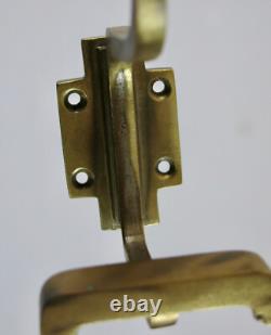 Bronze Coat Hooks, 5 Antique Bronze and Brass Coat Hooks, Art Deco Coat Rack